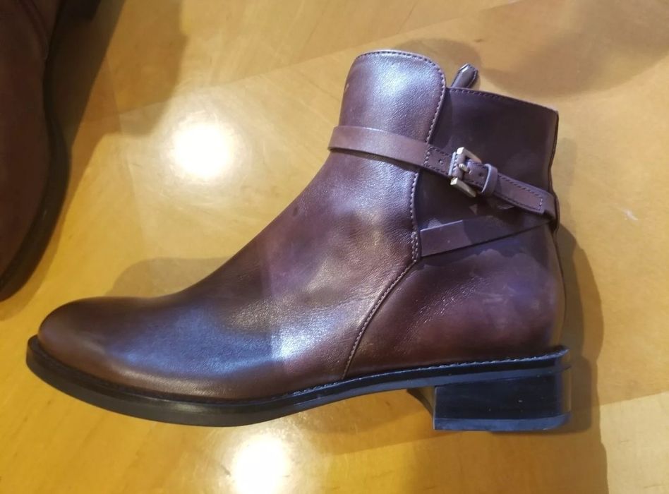 Ecco боти, кафяв цвят, естествена кожа