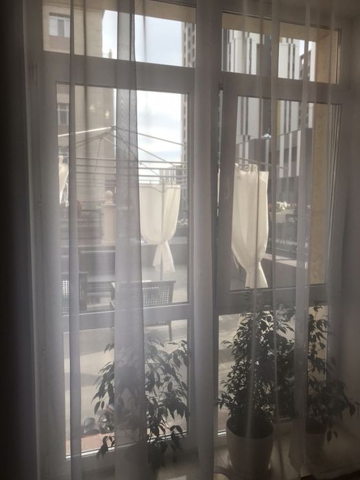 Тюль чисто белая новая