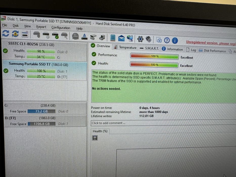 Samsung T7 2Tb Ssd extern