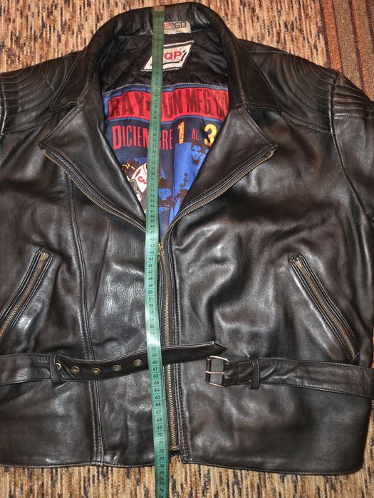 Кожено мото яке тип рокерско (рокерия) от естествена кожа