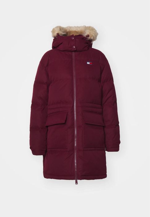 Tommy Hilfiger Jeans geaca puf natural midi M L