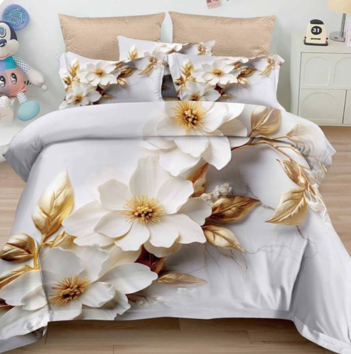 Lenjerie de pat finet 6 piese pentru pat dublu