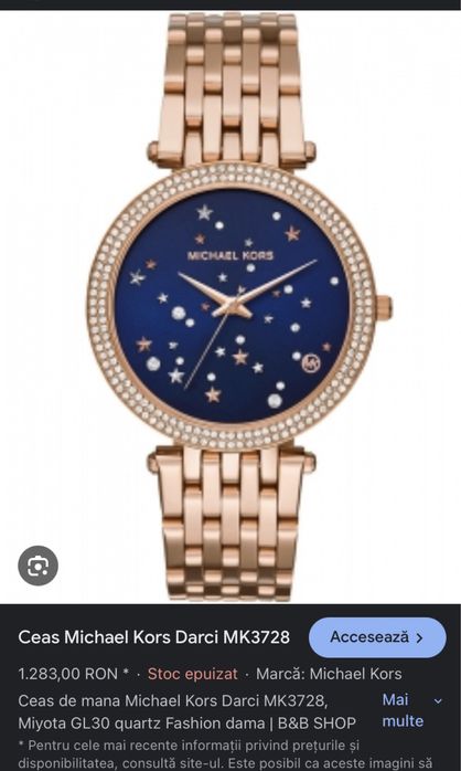 Ceas Michael Kors Orginal Editie Limitată