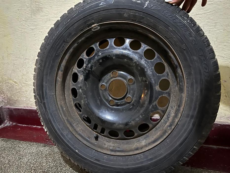 Jante tabla+cauciucuri iarna R16