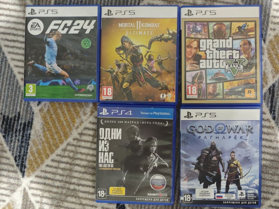 Пс5 с 8 играми,2 джойстиком