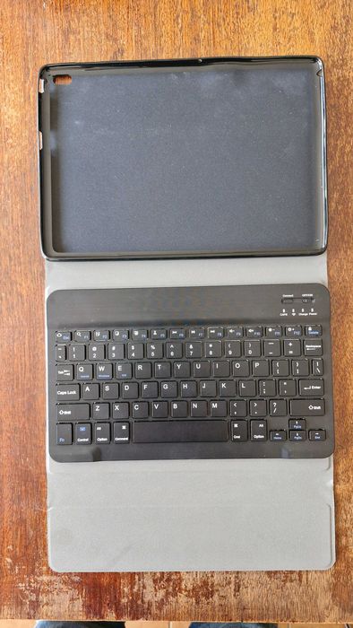 Калъф за Lenovo Tab P11  Plus Gen2, морско синьо и безжична клавиатура