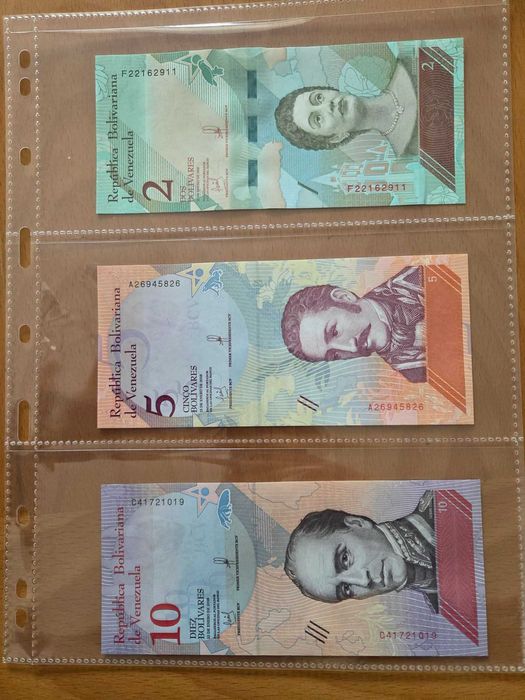 Лот банкноти Венецуела от 2-50000, UNC