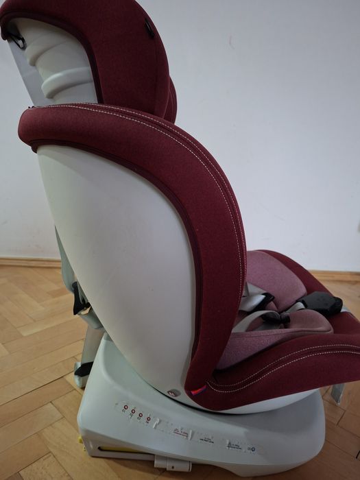 Scaun auto Tweety Plus Deluxe Buf Boof Red cu isofix rotativ 360 grade 0-36 kg