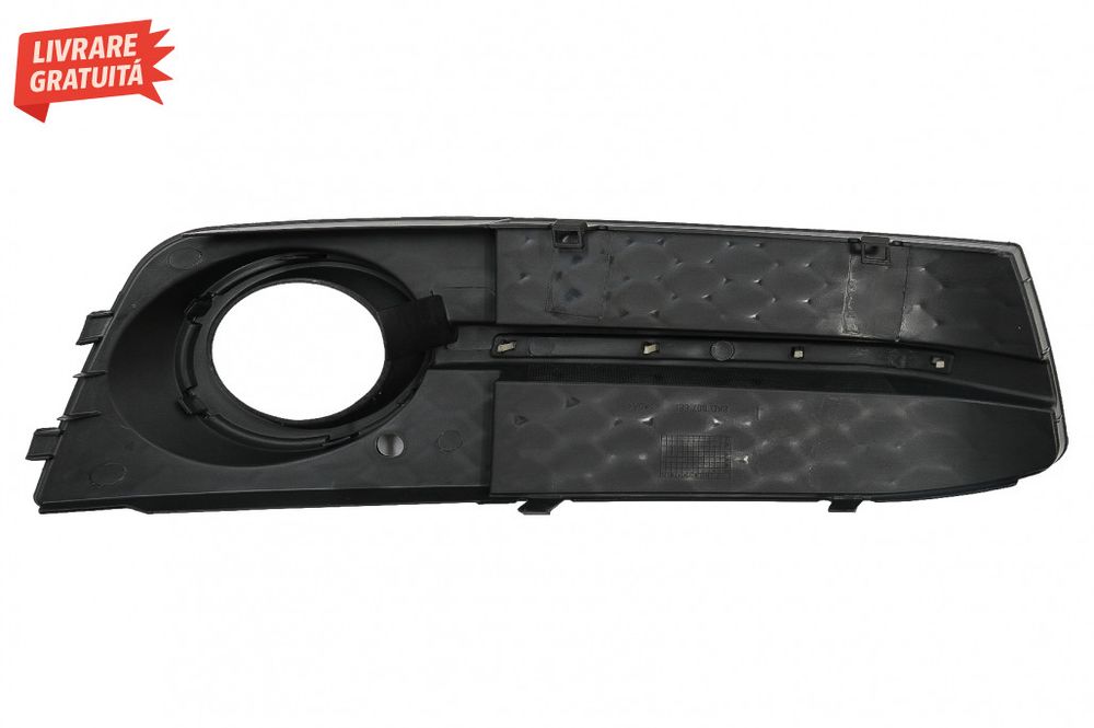 Grile Laterale Bara Fata AUDI A4 B8 8K (2007-2011) S4 Design Negru Luc