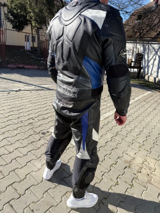 Geacă si pantaloni moto piele FLM