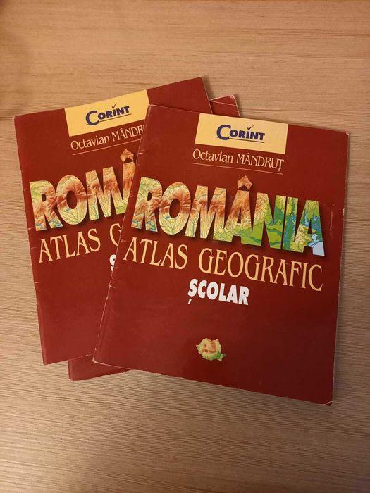 Romania Atlas geografic scolar Octavian Mandrut 2002