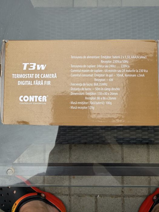 Termostat T3W centrala wireless