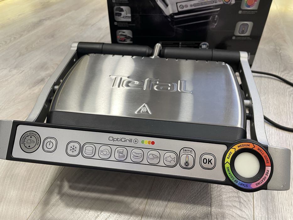 Tefal OptiGrill GC712D34, 6 programe, senzor automat