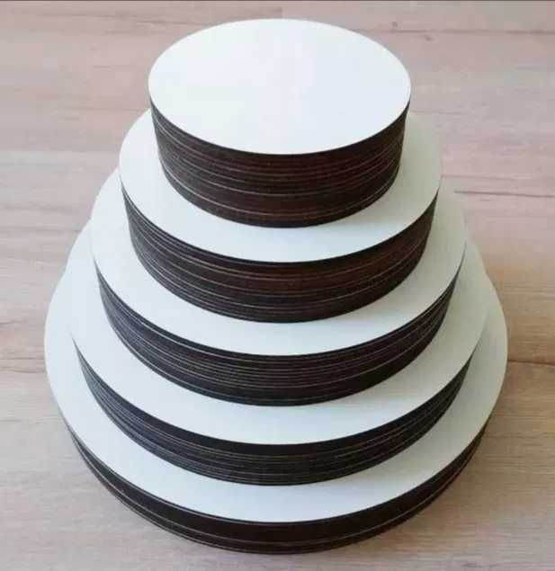 Подставки и подложки для тортов из фанеры, ХДФ, пластик, фомакс