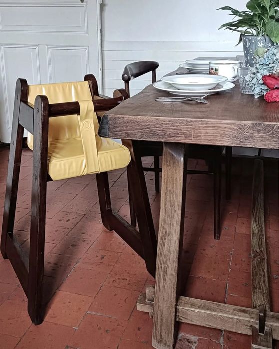 Детски дървен винтидж стол IKEA