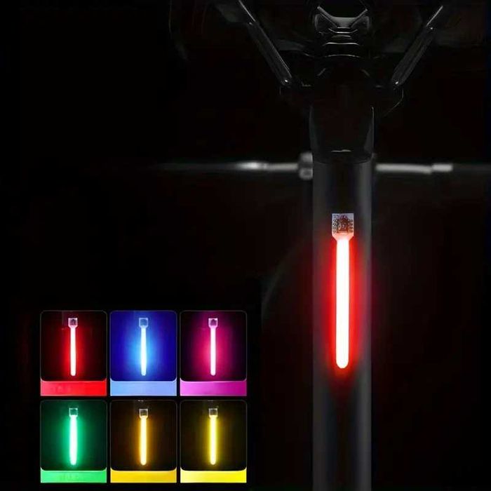 LED TAIL LIGHT стоп светлина за велосипед с висока яркост, линия - USB