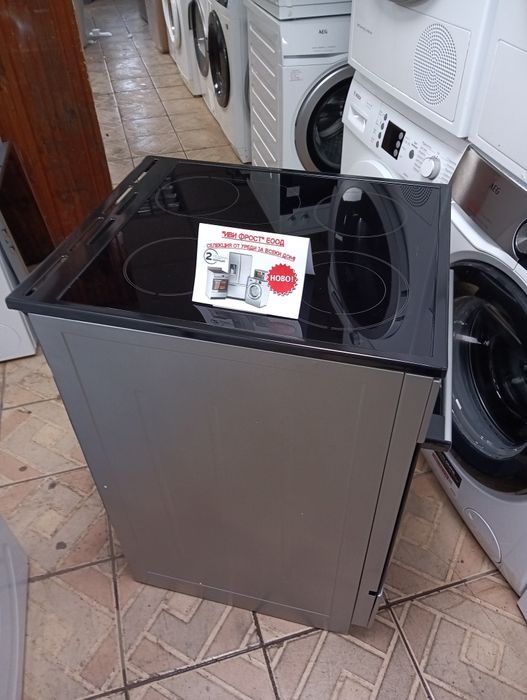 Чисто нова иноксова печка с керамичен плот Gorenje 2 години Гаранция!