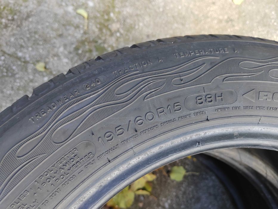 195/60/15 2бр.Bf Goodrich Летни гуми