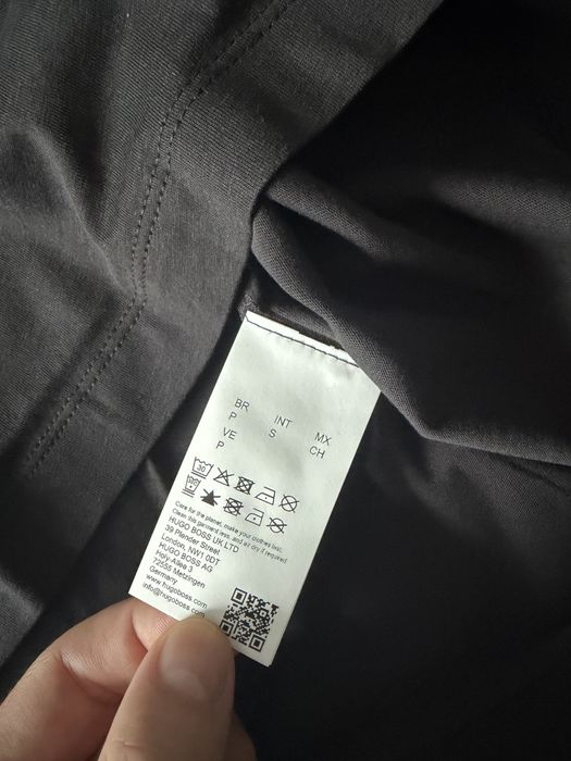 HUGO Nugix tricou barbati negru cu imprimeu marimea S nou original