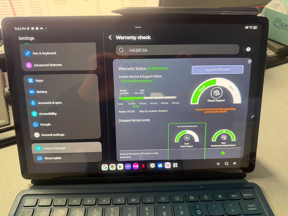 Tableta Lenovo Yoga Tab Plus 12.7" in garantie