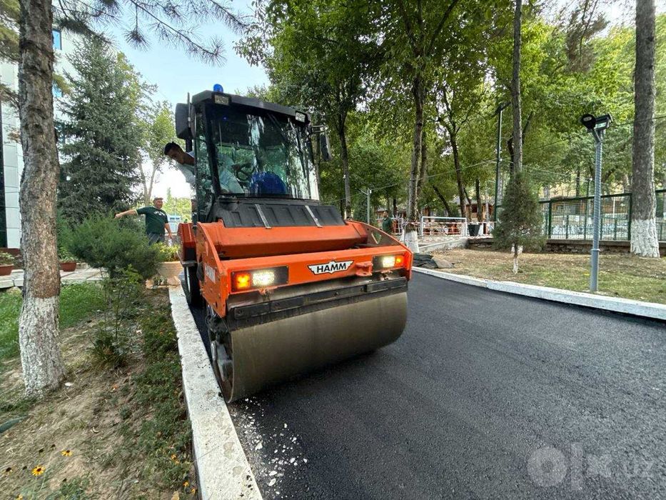 Yo‘l chiziqlarini chizish Дорожная разметка