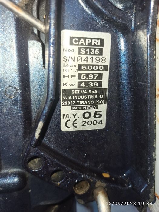 Извънбордов двигател за лодка Selva Capri 6hp за части