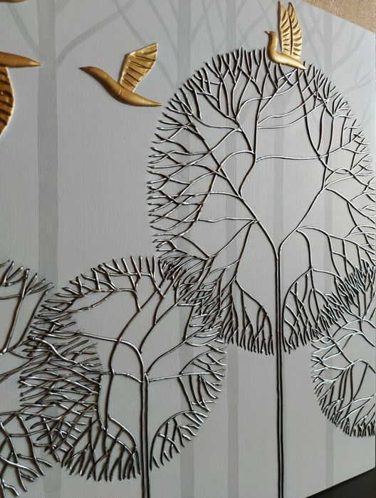 Картина интерьерная "Птицы в лесу"