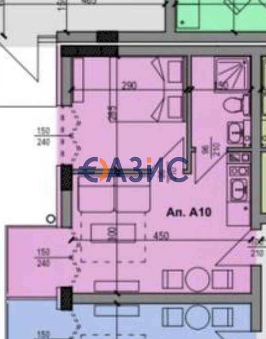 Продава се Двустаен апартамент в Несебър - 68 кв.м за 555 €/кв.м - Снимка #5