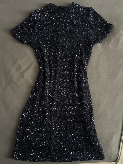 Рокли с пайети, сатен mango, nakd