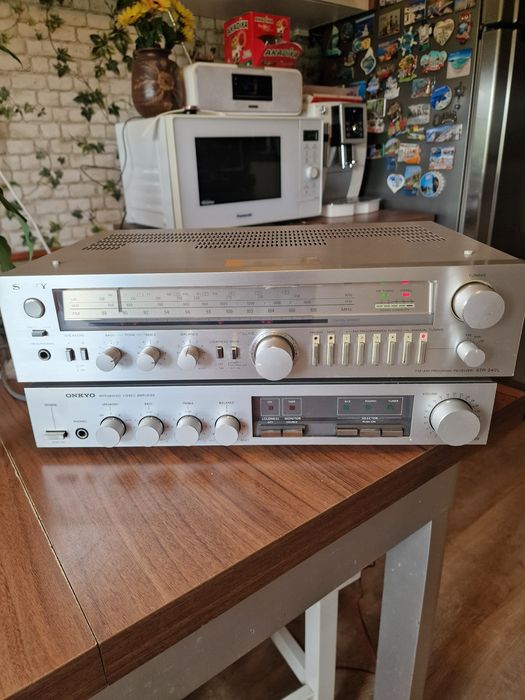 Sony STR 242L amplituner si Onkyo A-05 amplificator