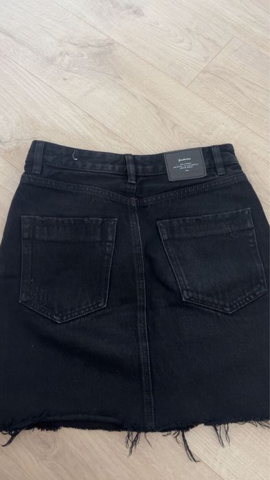 Юбка джинсовая черная