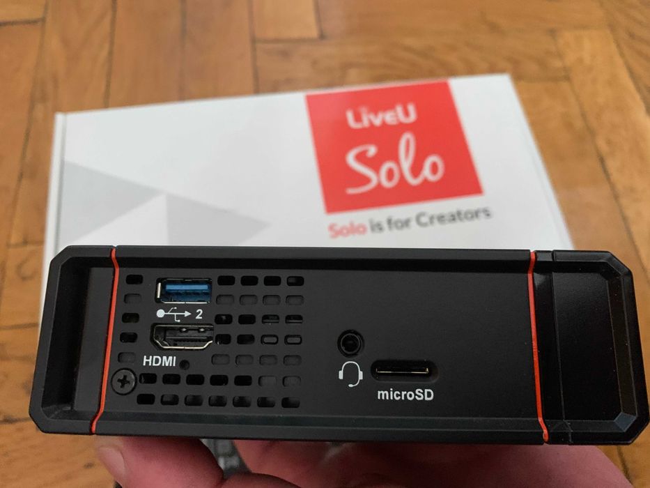 LiveU Solo HDMI , nu Teradek, nu SDI. Streaming LIVE Facebook Youtube