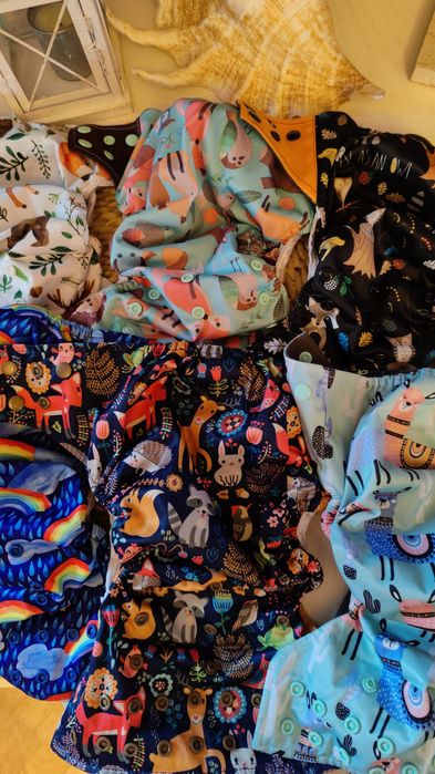 Lot scutece textile și inserturi