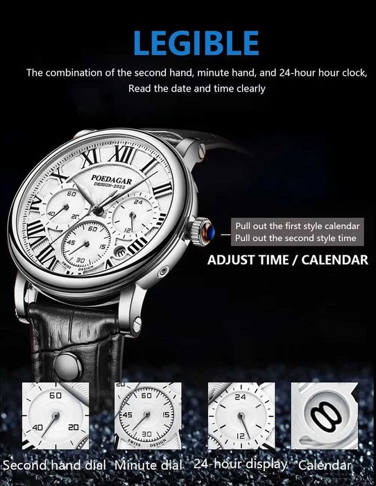 Чисто нов кварцов часовник POEDAGAR