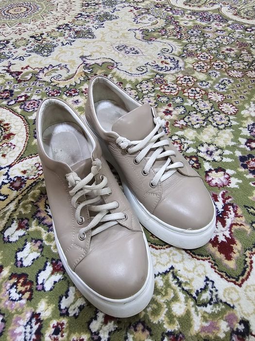 Кеды кросовки кожаные