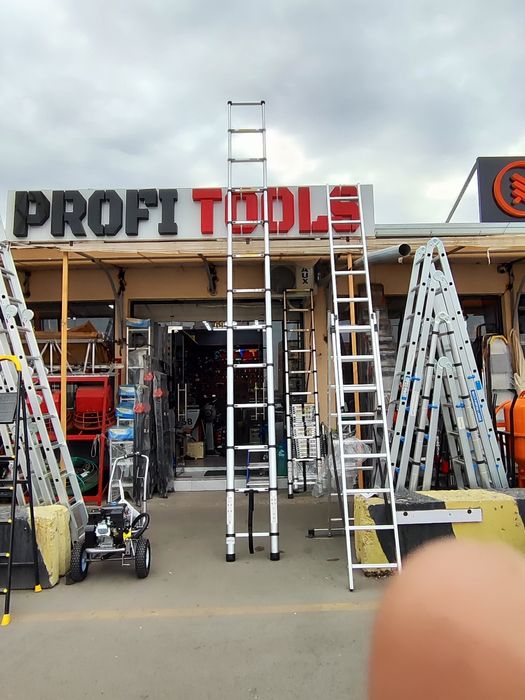 Лестница стремянка телескопическая