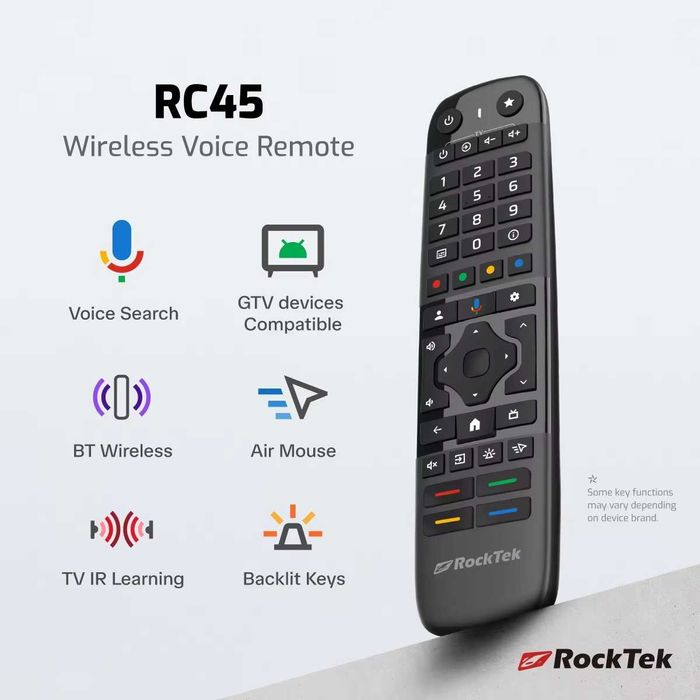 Беспроводной голосовой пульт RockTek RC45 BT с функцией ИК