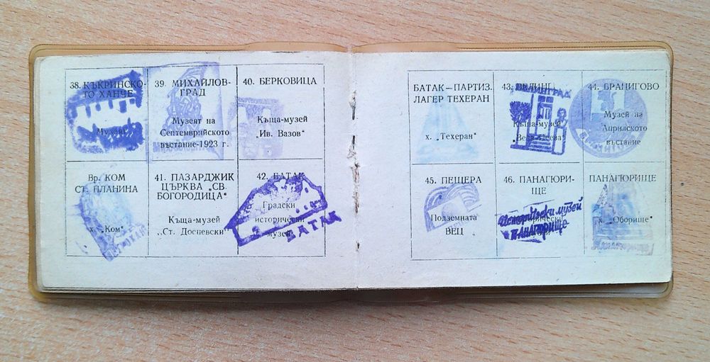 Карти 100 национални туристически обекта