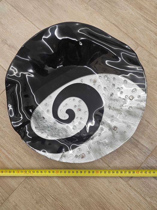 Красива стъклена купа 34 см