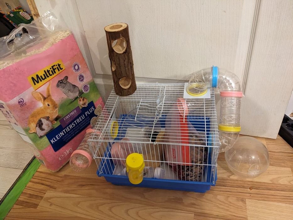 Cusca hamster porcusor cu jucarii