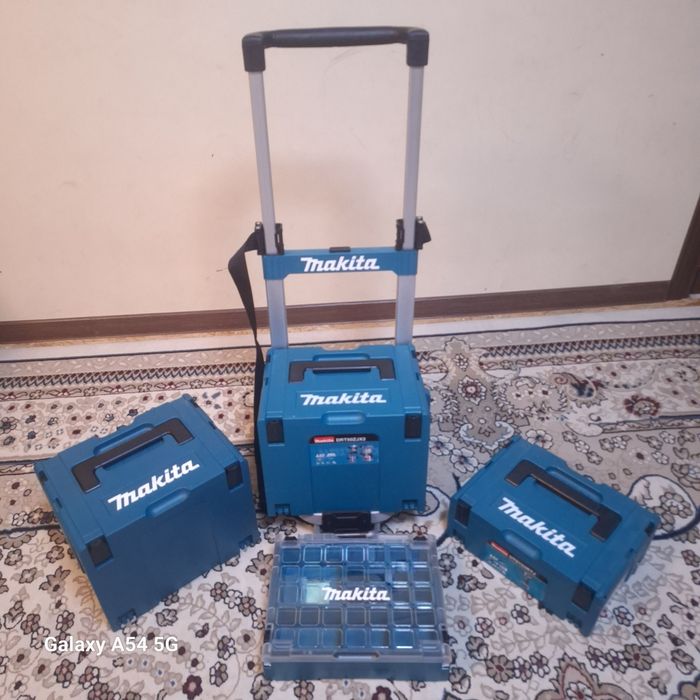 Makita Makpac профессиональный комплект кейсов и тележка для инструмен