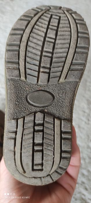 Cizme piele, îmblanite copii, masura 27