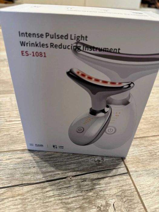 Уред за премахване на бръчки и грижа за зоната на шията, лифтинг,масаж