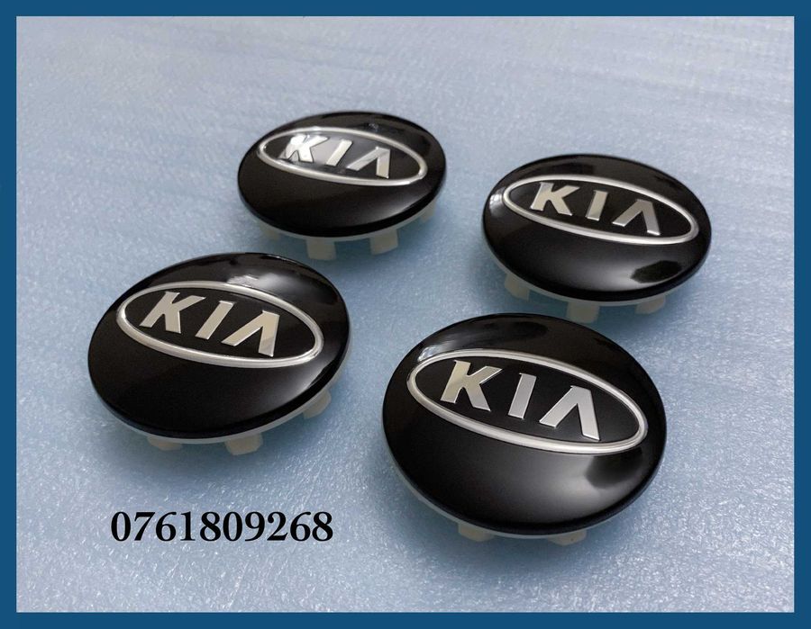 Set 4 capace negre 58mm C5314K58 jante aliaj originale Kia