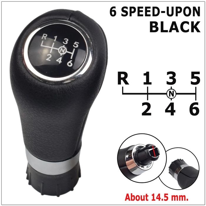 Nuca schimbator piele 6 viteze Mercedes Class C E GLK 14,5mm