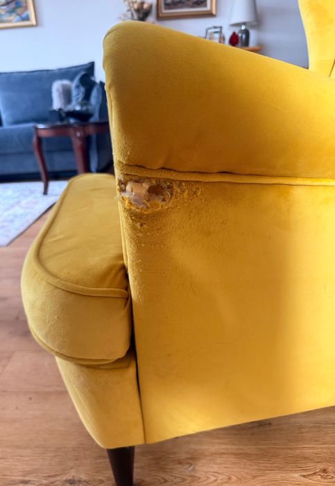 Fotoliu galben Ikea