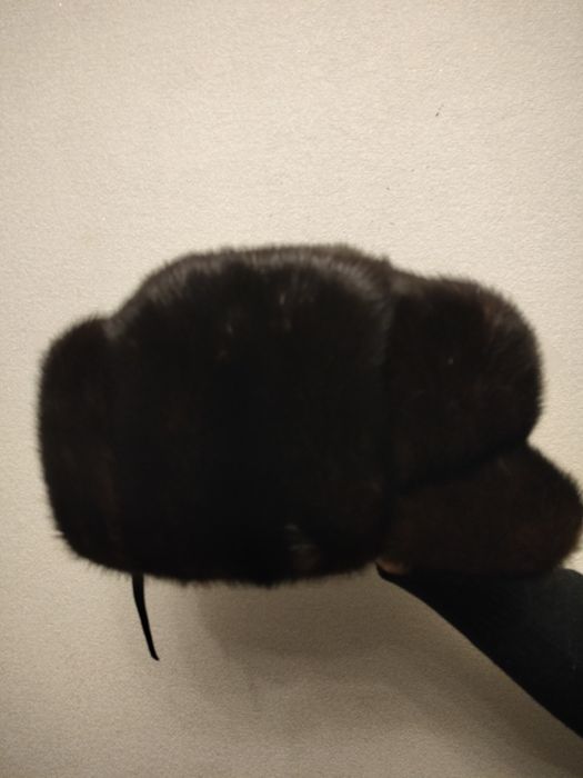 Норковая мужская шапка