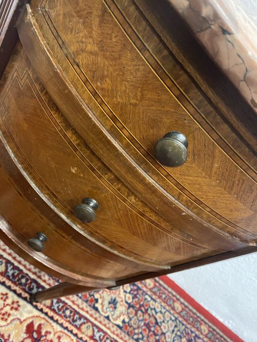 Френско конзолно шкафче конзола с плот от мрамор