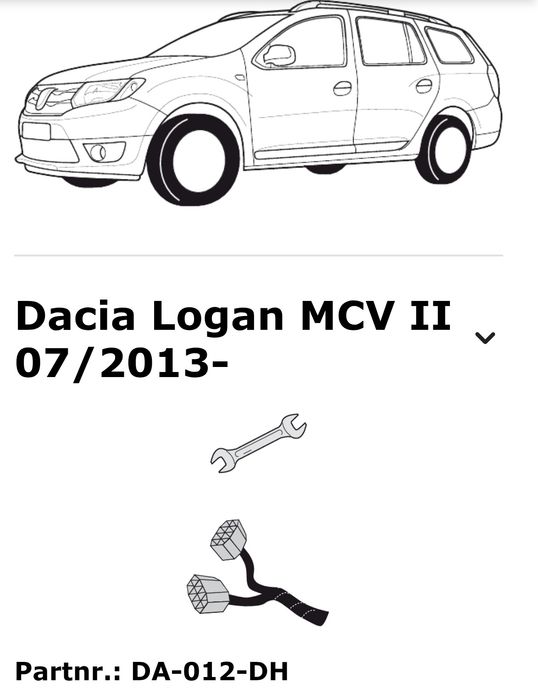 Kit electric carlig Logan 2 MCV