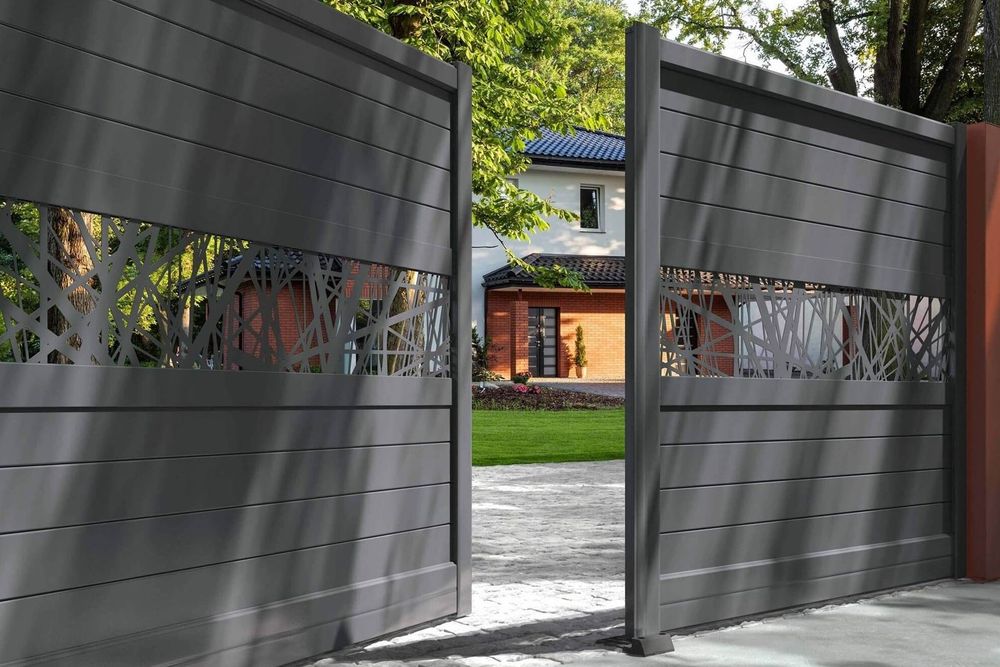 Хайтек ворота под ключ